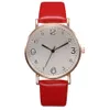 Luksusowy rozrywka Zegarek Kobiet Skórzany Zespół Zegarek Stop Shell Kobiety Projektowy Styl Najnowsze Zegarki Moda Casual Simple Big Dial Quartz Clock Sukienka Wristwatches