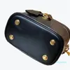 Le sac cosmétique à seau rond de haute qualité peut être un sac de messager à une épaule, pratique à transporter et une ceinture de voyage amovible.
