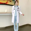 Scrubs Coats для женщин Лабораторные рабочие пальто Женская рабочая одежда с длинным рукавом Униформа Университет женской траншеи