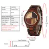 Orologi da polso Orologio da uomo in legno al quarzo Puntatori luminosi concisi Quadrante Orologi Cinturino resistente Orologio da polso da donna