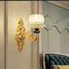 Fransızca lüks kristal avize oturma odası yatak odası lambası basit yemek odaları hafif seramik avizeler cam açık modern led