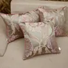 Euro Top Luxury Elegant Pink Floral Sofa Decor Throw Pillows Cushion Cover Home Almofada Coojines Dekorativ rekommenderar 1 PC -kudde/dekorativ