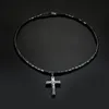 Magneet Kralen Jesus Cross Hanger Ketting Black Hematite Charm Magnetische Therapie Zorg Kettingen Etnische Sieraden Geschenken