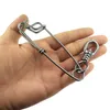 1-piece Stainless Steel Sea Fishing Swivels Snap Super-strong Fast-Lock Saltwater Connector Lure Hooks Leaders