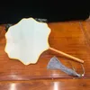 DIY Blank Weiß Chinesische Natürliche Seide Hand Fan Griff Kostüm Hanfu cheongsam Decor Dance Show Erwachsene Malerei Stickerei