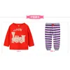 Baby Boys Одежда для одежды Поезд штаны Детские футболки Pajamas наборы малышей одежды для одежды мода детские топы штаны 210413