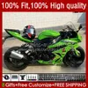 Injection Fairings For KAWASAKI NINJA 600CC ZX 6R 6 R 636 600 CC 2009-2012 green black 13No.31 ZX600 ZX636 ZX6R 09 10 11 12 ZX-636 ZX600C ZX-6R 2009 2010 2011 2012 OEM Bodys