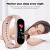 2021 Global Version M6 Band Smart Watch Men Women Smartwatch Fitness Sport Armband för Apple Huawei Xiaomi Mi Smartband Watches5773024