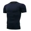 Men's T-shirts Quick Dry Running Compression T-shirt Breathable Suit Fitness Tight Sportswear Riding Short Sleeve Shirt Workout