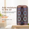 250ml Bronze Metal Air Humidifier Aromatherapy Diffuser Essential Oil Fogger Mist Maker 7 Color Night Light 210709