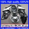 Injektionsgjutfeeffärer för SUZUKI GSXR1000 GSX-R1000 K3 2003-2004 Bodywork 25No.12 GSXR 1000 CC 1000cc 2003 2004 GSXR-1000 03 04 Motorcykel Vit svart OEM-kroppar