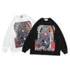 Lindsey Seader Mäns T-shirt Hip Hop Longsleeve Sweatshirt Cartoon Girl Printed Oversize Harajuku Tops Tees Anime Kläder 210716