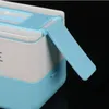 Japansk stil Enkel Lunchkasse Dubbelskikt Miljövänligt Bento 2000ml Matbehållare Mikrovågsugn Butik Case 210423