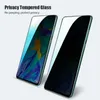 Privacidade Vidro Temperado para Huawei Y5 Y9 Y6 Prime 2018 P10 Protetor de Tela Anti-Espião para Huawei Y7 Pro 2019 P8 Lite Nova 5