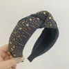 Mode Bohemain Lünette Strass Haarband Headwrap Haar Zubehör Für Frauen Mädchen Elegante Koreanische Kopfbedeckung Haar Hoop Stirnband 1309 B3