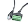 Câble de connecteur de borne à vis RJ45 mâle à 8 broches, câbles d'extension pour prolongateur Ethernet Cat5/6/7 AV DVR