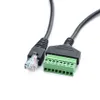 Cat5 / 6/7イーサネットエクステンダーAV DVRのためのRJ45ネジターミナルコネクタケーブルのオスの延長ケーブルのリード線