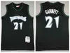 2021メンズユースキッズミネソータンバスケットボールジャージ21 Kevin Garnett 1アンソニーエドワーズ32＃カール町ステッチジャージ