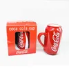 Becher kreative coffee cups keramik rot bier becher cola form cola cup ankunft kaffee für reise friends gits