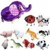Parti Dekorasyon Hayvan Desen Balon Yürüyüş Folyo Balonlar Hayvanlar Doğum Günü için Şişme Hava Düğün Malzemeleri Çocuk Oyuncakları