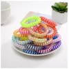 Pretty Glitter Thick Rubber Bands Telephone Wire Elastic Headband Shining Spiral Cord Stretch Band to Hold Heavy Hair