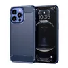 Carbon Fiber Texture Slim Armor Brushed TPU CASES COVER FOR iphone 13 Pro Max 12 11 1.5mm 100pcs//lot