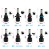 2 pièces 4 côtés voiture phares LED ampoules COB H4 H7 H11 H8 HB4 HB3 9006 9005 Auto phare antibrouillard lampe 360 degrés 8000LM blanc