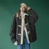 Manteau épaississement femme automne et hiver version coréenne de laine d'hiver lâche plus velours coton vêtements manteau court 211108