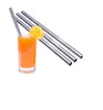 2021 new 10Pcs Bend & Stainless Steel Drinking Straw Straight Bent Reusable Juice Party Bar Accessorie