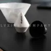 Lilydrip Coffee Dripper V60 Filter Cup Speed Up Brewing and Holding Brewing Temperature Improve Extraction Rate 210712