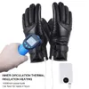 2021 Nowe zimowe rękawiczki podgrzewane elektryczne rękawice podgrzewane Wodoodporna wiatroszczelna ekran dotykowy USB Podgrzewane rękawiczki dla mężczyzn kobiet H1022