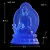 Colorido esmalte Artes Artes Artesanistas Novos Buda Estátua Farmacêuticos Lapis Lazuli 7Cores Para Escolher Azul Verde Branco AmberMedicine Guru Buddhism Scupture Vidro antigo