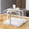 Emballage cadeau multitype boîte à gâteau transparente anniversaire Surprise cuisson emballage PVC plastique fête fournitures