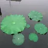 Dia 28 cm Flor Artificial PE Folha de Lotus DIY Casamento Casa Piscina Decoração Lírio De Água Verde Folhas Fornecedores 40 Pcs