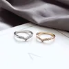 New Elegant Geometric V Shape Women's Rings Adjustable Finger Ring Jewelry Friends Gift Party 2021 Trend Accessories G1125