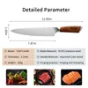 Köksverktyg kött klavare smidd kock lnife 5cr15 rostfritt stål eamascus laser japanska knivar233w