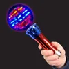 Children's electronic toy with rotating luminous rod