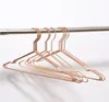 2022 new Rose Gold Metal Clothes Shirts Hanger with Groove Heavy Duty Strong Coats-Hangers Suit