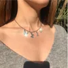 Pendant Necklaces Small Diamond Letter Clavicle Chain Sale Women Collarbone Necklace Punk Gift Jewelry Couple Crystal Choker