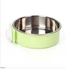 Pet Cat Dog Feeding Bowl Stainless Steel Hanging Feeder for Cage Removable Easy Cleaning Food Water Bowl Birds Rats Guinea Pig