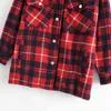 Winterjas Dames Lange Mouwen Plaid Womens S en Jassen Casual Office Work Oversized Lady Chaqueta Mujer 210521