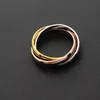 anello da donna di gioielli di design di lusso anello tricolore per coppia con tre anelli design di moda di fascia alta6588195
