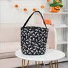Halloween Bucket Party Kids Carry Baskets Candy Toy Sacks Gift Wrap Polka Dot Funny Trick or Treat Tote Storage Bags Festives Supplies Decorations Printed B7795