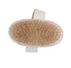 Cepillos de limpieza Cepillo de baño Cuerpo de piel seca Cerdas naturales suaves SPA La ducha de madera sin mango FY5034 F0422