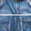 Honoyrising Letnie dżinsy Mężczyźni Trudno Dżina Kieszenie Streetwear Zipper Man Calf Długość Niebieskie Dżinsowe Spodnie Plus Szie 30-46 210716