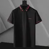 21ss polo shirt fashion classic mens shirt striped embroidery shirt cotton mens T-shirt white black blue men clothe size:M-3XL