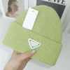 Luxury Prad Knitted Hat Designer Beanie Cap Mens Fitted Hats Unisex Cashmere Letters Casual Skull Caps Outdoor Fashion 15 Colors7