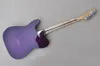Chitarra elettrica con corpo viola con hardware cromato, tastiera in palissandro, fornitura di servizi personalizzati