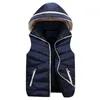 Women's Vests Women's 2022 Winter Coat Women Hooded Warm Vest Plus Size Cotton Jacket Female Padded Wadded Feminina Chalecos Gilet