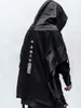 Techwear Hoodie Men Black Gothic Cosplay Японская уличная одежда Одежда 211014